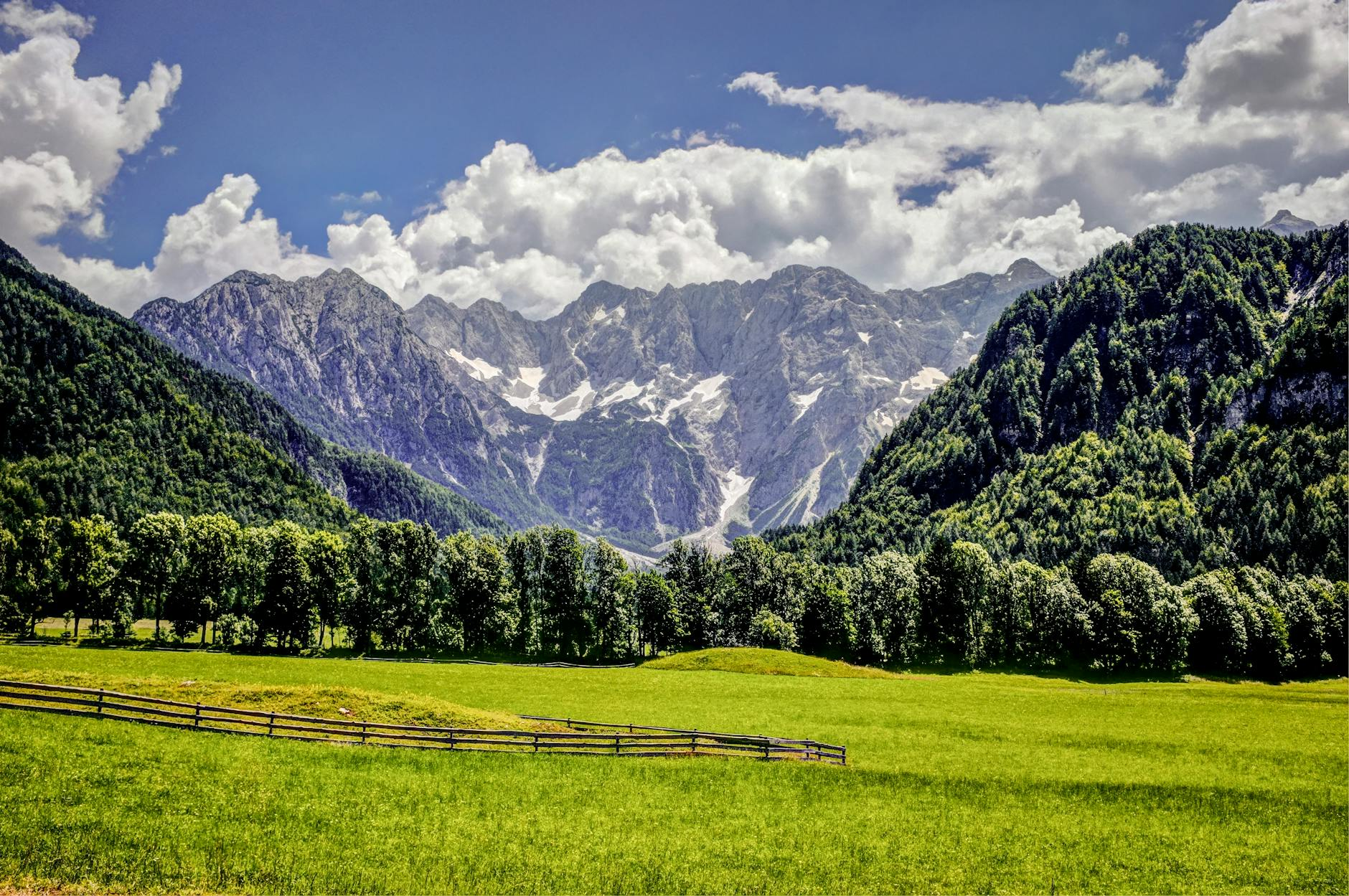 austrian alps landscape peaceful